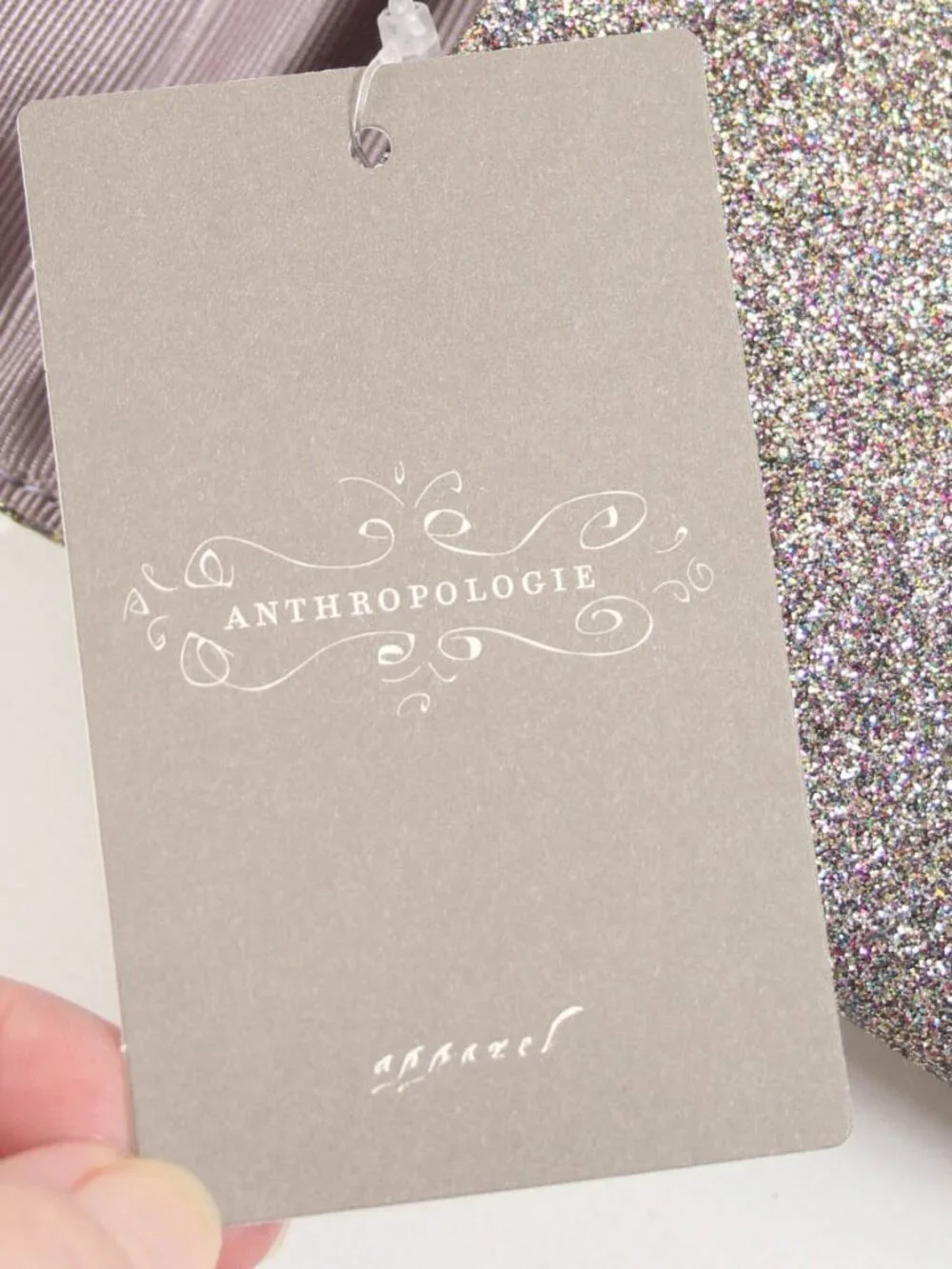 Anthropologie Mrs. Albright Glitter Bow Envelope Clutch Pink Rose NWT